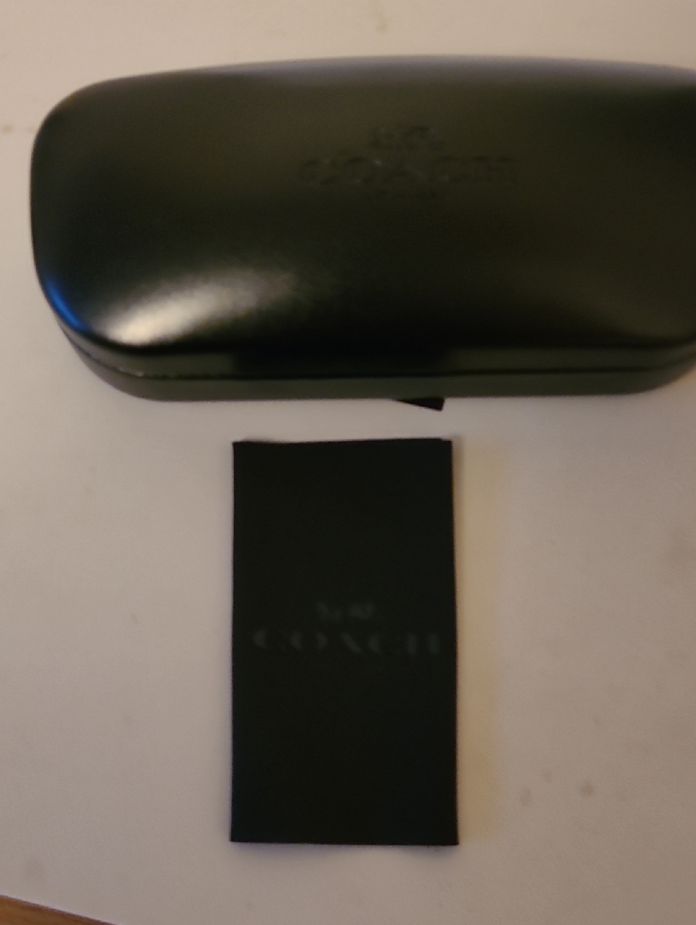 Coach Back Hard Sunglasses /Glasses Case with Branded Cloth